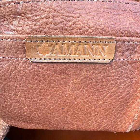 Amann Quality Leather Shoulder Bag Vintage - Picture 7 of 10